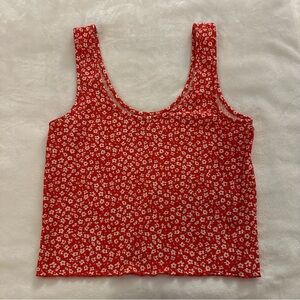 Floral Cropped Tank Top